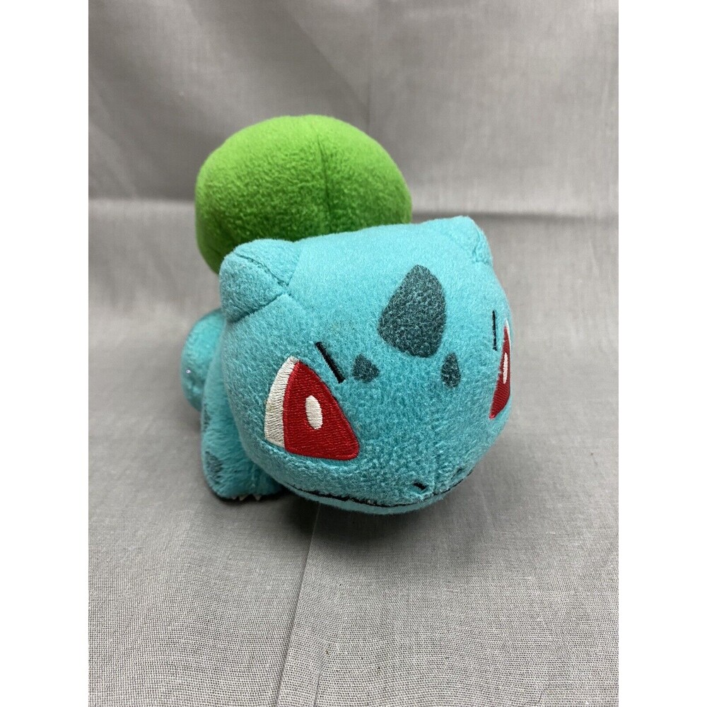 TOMY Nintendo POKEMON Plush Stuffed BULBASAUR Cute Soft Blue Green Toy Collect